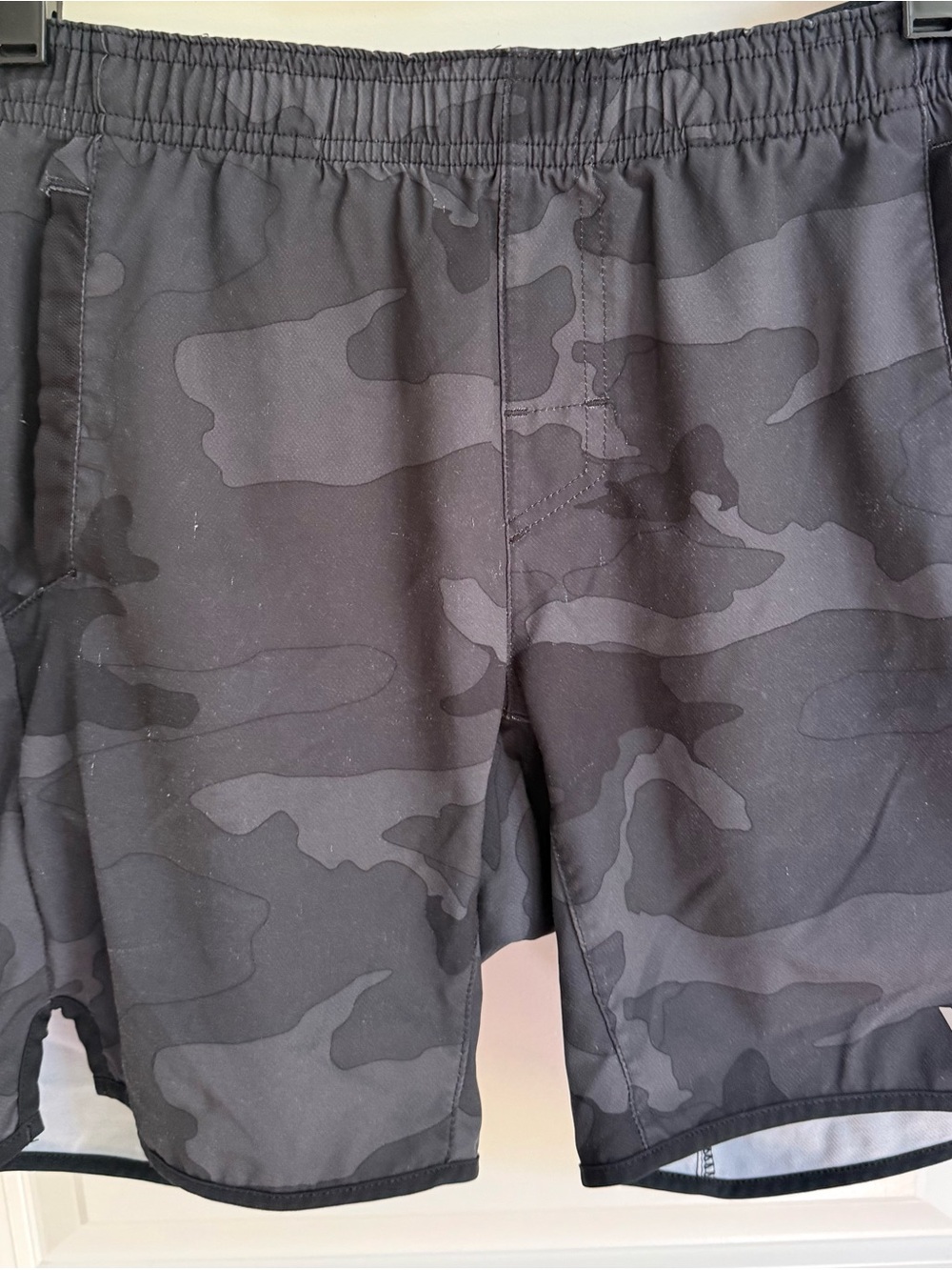 Boys Black Camo shorts